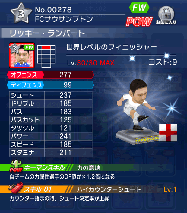 No.00278 リッキー・ランバート