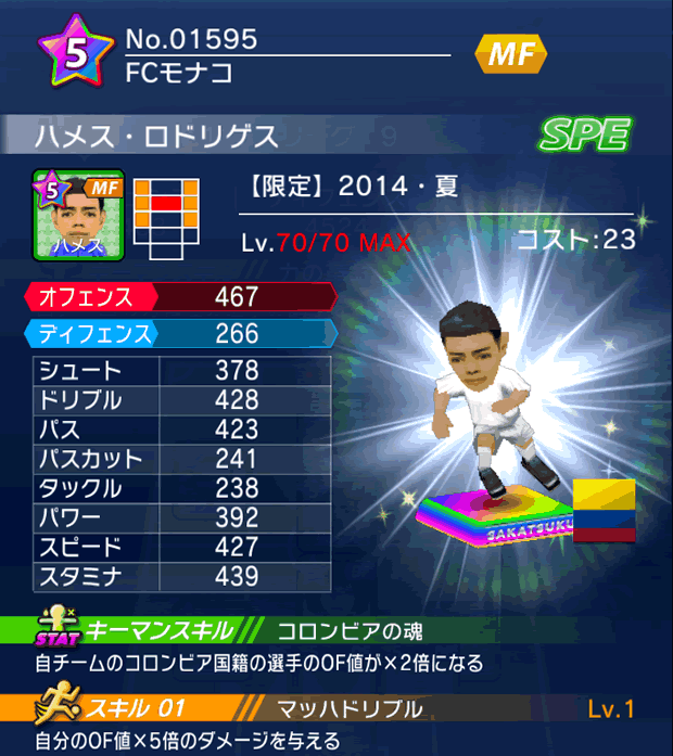 No.01595 ハメス・ロドリゲス【14・夏】