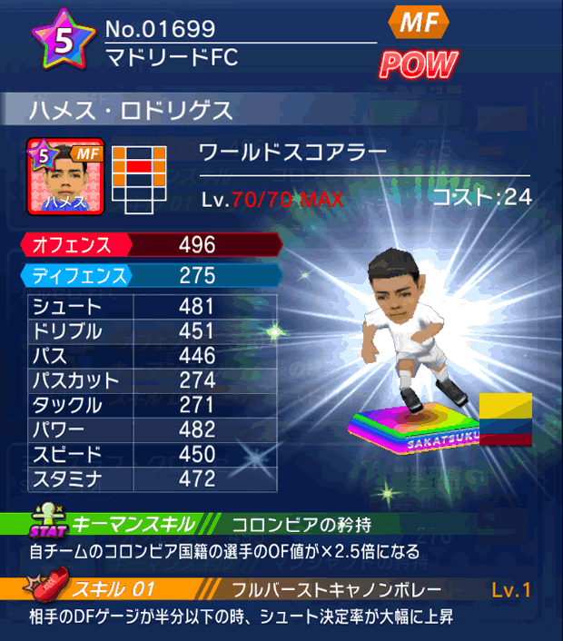 No.01699 ハメス・ロドリゲス