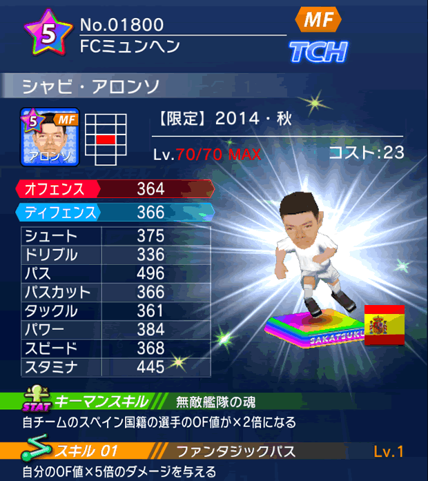 No.01800　シャビ・アロンソ【14・秋】