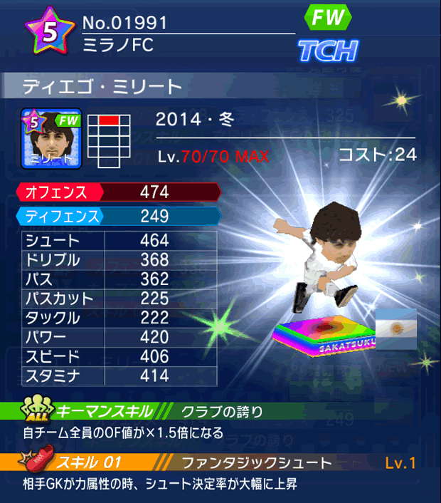 No.01991　ディエゴ・ミリート【14・冬】