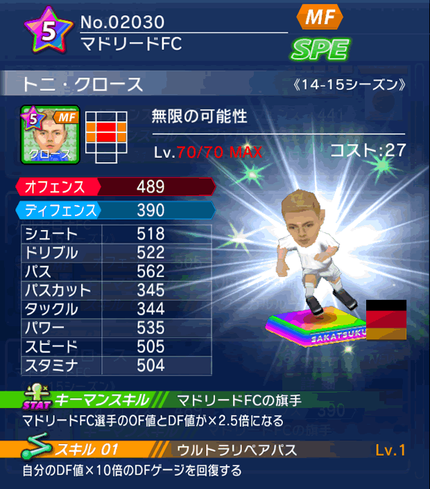 No.02030　トニ・クロース【14-15】