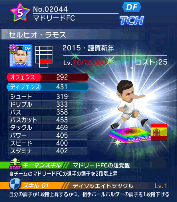 No.02044 セルヒオ・ラモス【15・新年】