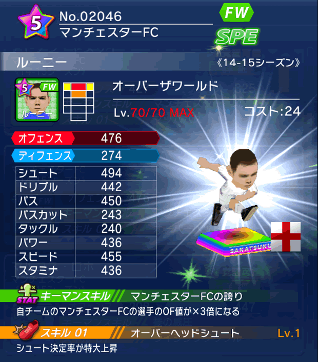 No.02046　ルーニー【14-15】