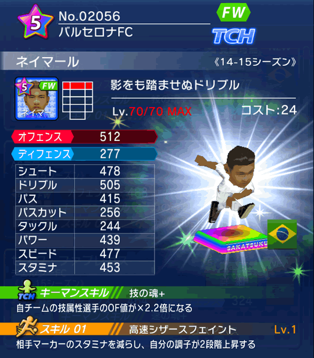 No.02056　ネイマール【14-15】