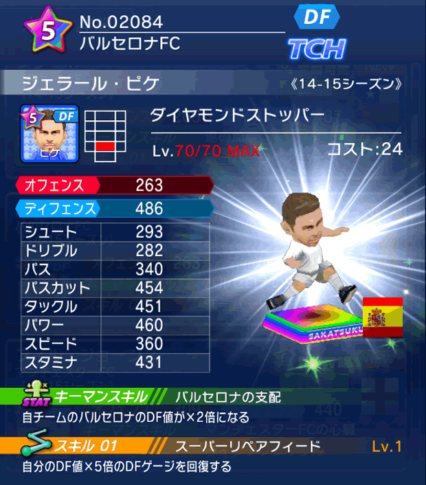 No.02084　ジェラール・ピケ【14-15】