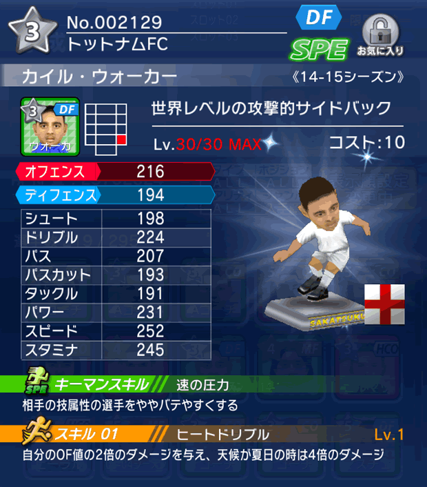 No.02129　カイル・ウォーカー【14-15】