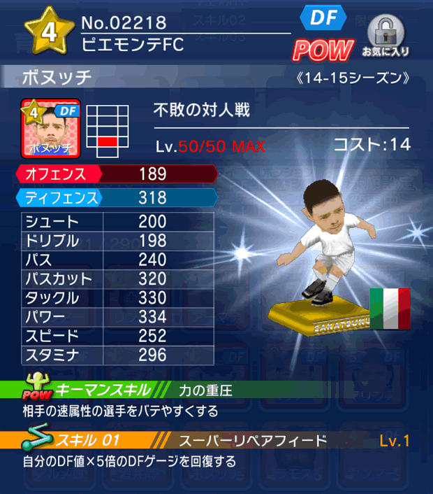 No.02218 ボヌッチ【14-15】