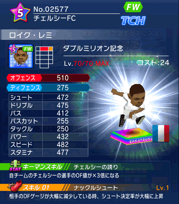 No.02577 ロイク・レミ【Wミリオン】