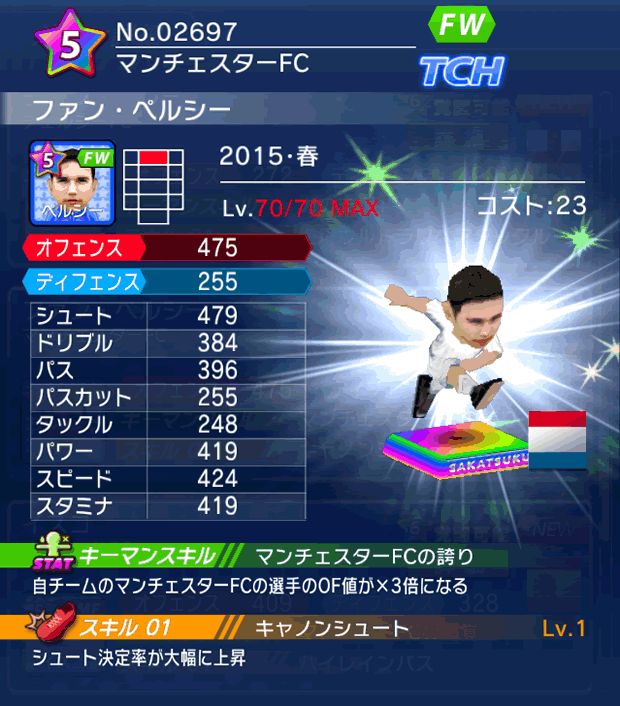 No.02697 ファン・ペルシー【15・春】