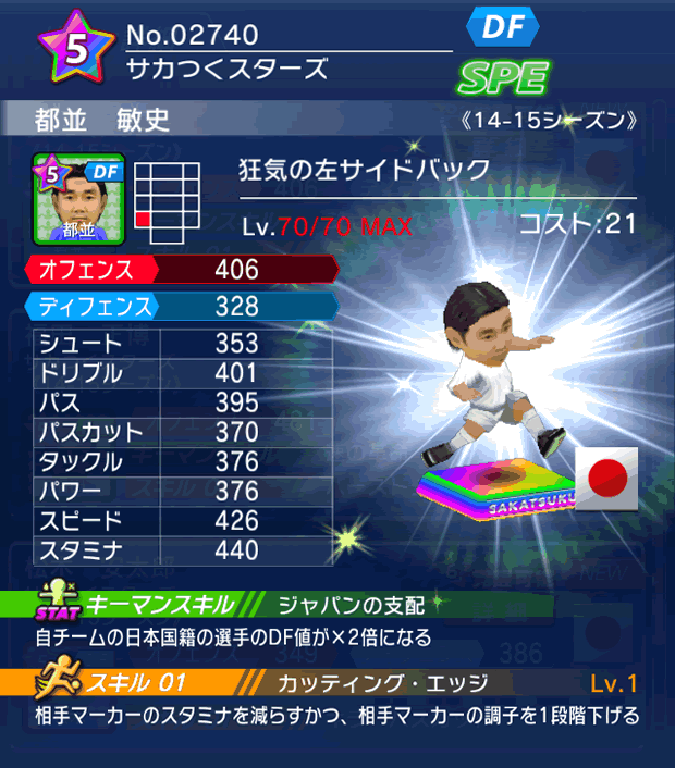 No.02740　都並敏史【14-15】