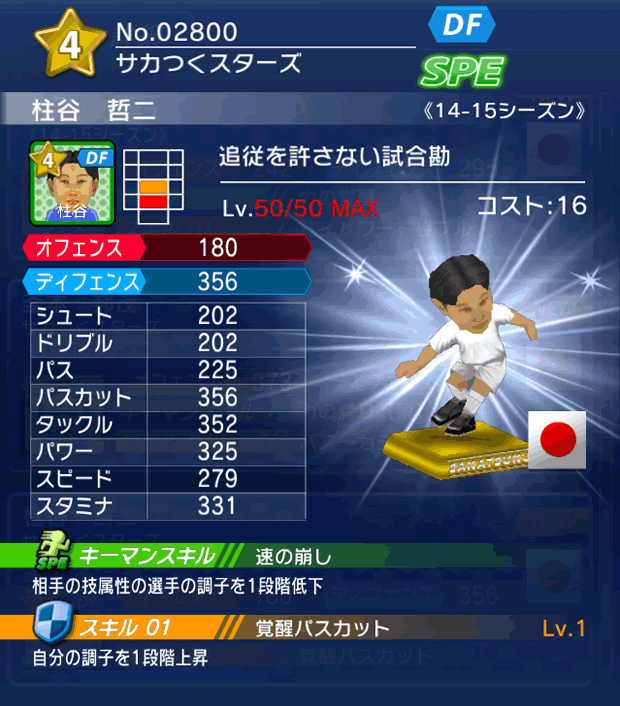 No.02800 柱谷哲二【14-15】