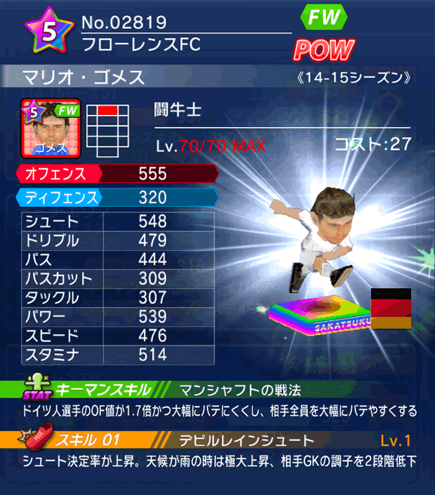 No.02819　マリオ・ゴメス【14-15】