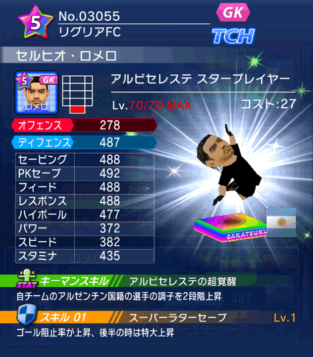 No.03055　セルヒオ・ロメロ【AR・ST】