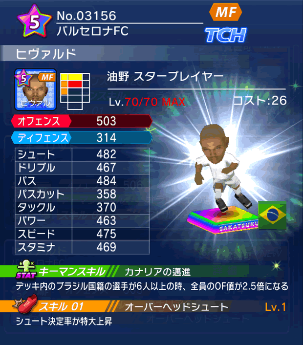 No.03156 ヒヴァルド【油野・ST】