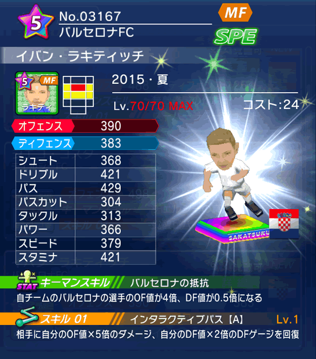 No.03167 イバン・ラキティッチ【15・夏】