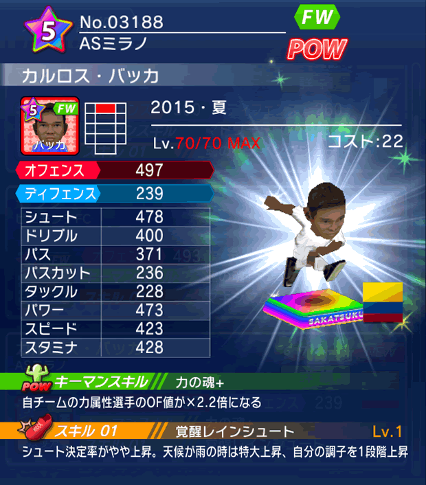 No.03188 カルロス・バッカ【15・夏】