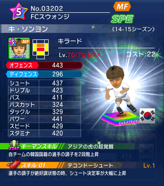 No.03202 キ・ソンヨン【14-15】