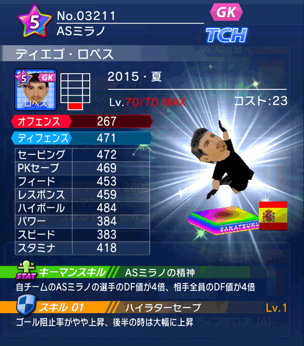 No.03211　ディエゴ・ロペス【15・夏】