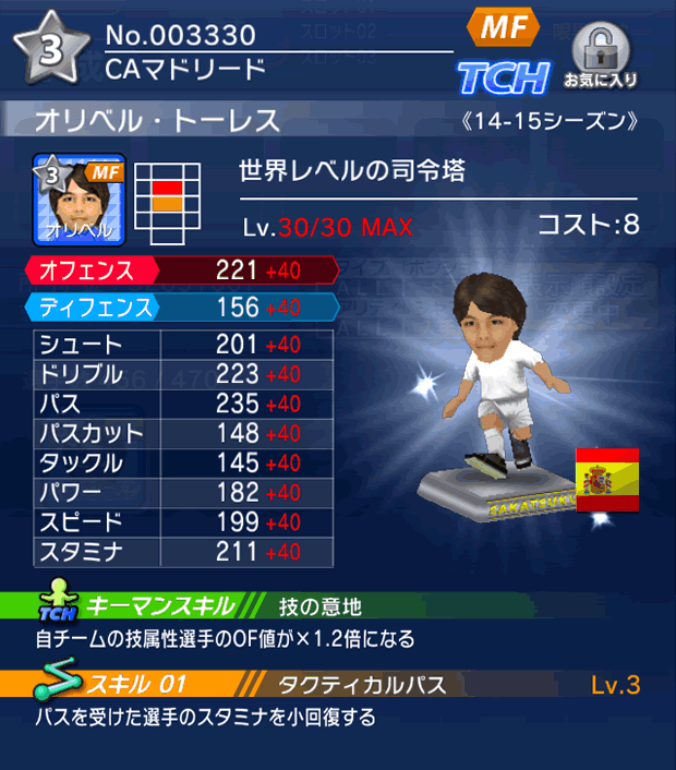 No.03330 オリベル・トーレス【14-15】