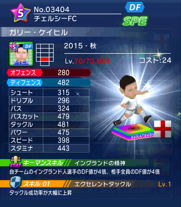 No.03404　ガリー・ケイヒル【15・秋】