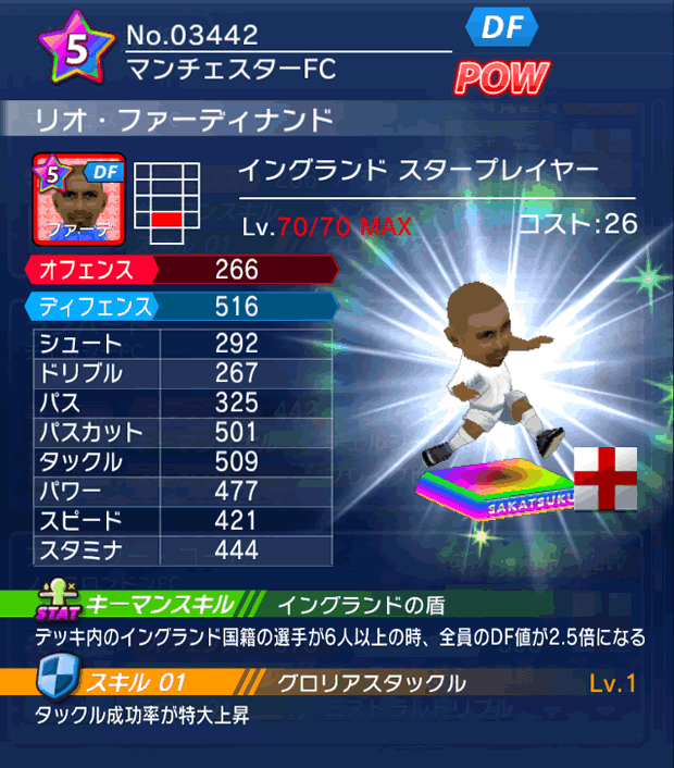 No.03442　リオ・ファーディナンド【ENG・ST】