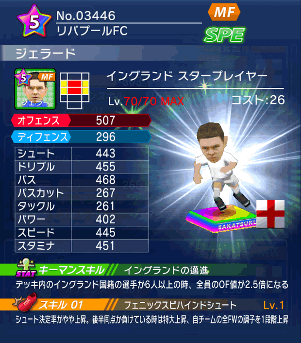 No.03446　ジェラード【ENG・ST】