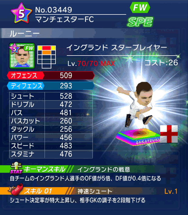 No.03449　ルーニー【ENG・ST】