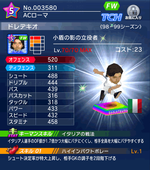 No.03580　ドレデキオ【98-99cs】