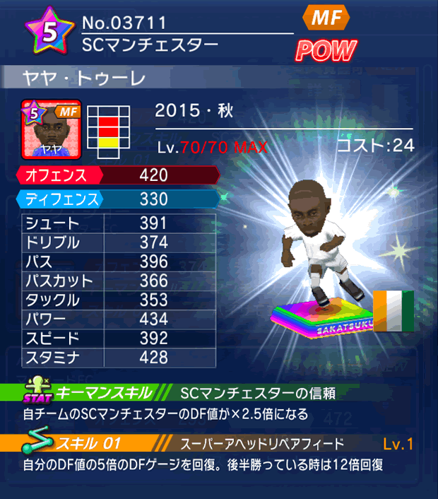 No.03711　ヤヤ・トゥーレ【15・秋】