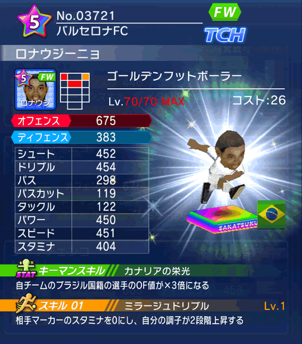 No.03721　ロナウジーニョ【GFB】