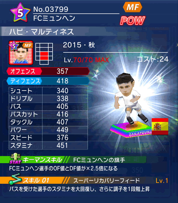 No.03799 ハビ・マルティネス【15・秋】