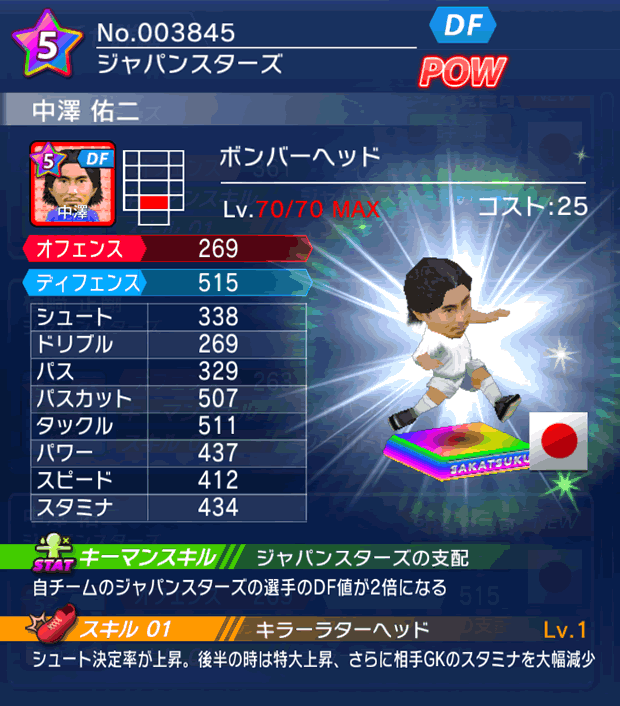 No.03845 中澤佑二