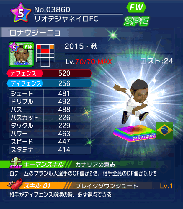 No.03860　ロナウジーニョ【15・秋】