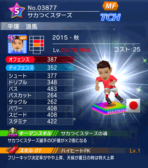 No.03877　平塚浪馬【15・秋】