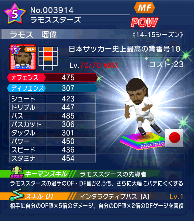 No.03914　ラモス瑠偉【14-15】