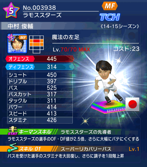 No.03938 中村俊輔【14-15】