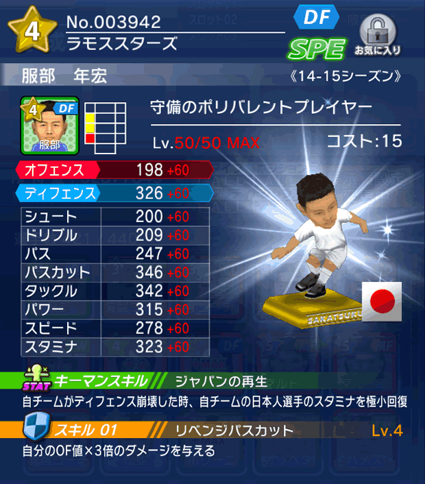 No.03942　服部年宏【14-15】