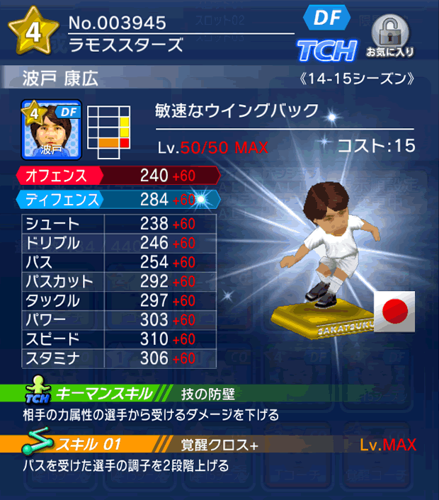 No.03945 波戸康広【14-15】