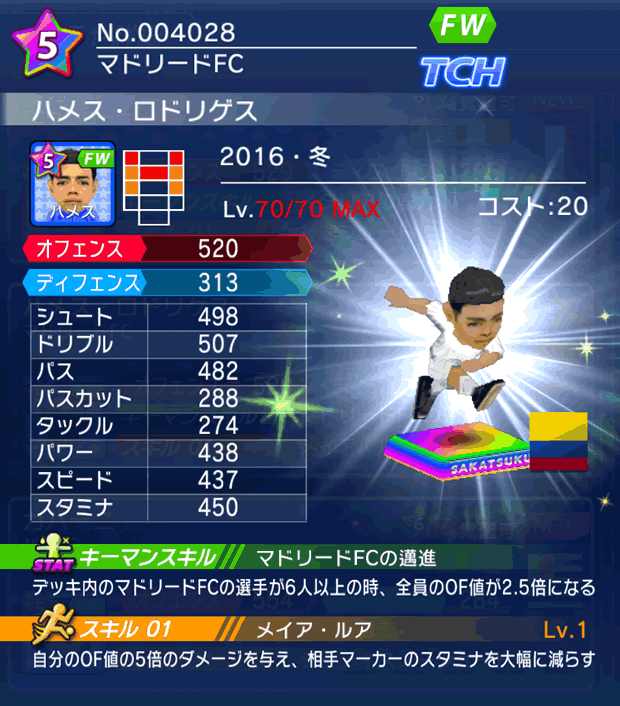 No.04028 ハメス・ロドリゲス【16・冬】