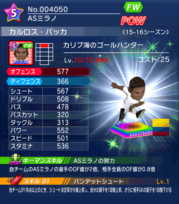 No.04050　カルロス・バッカ【15-16】