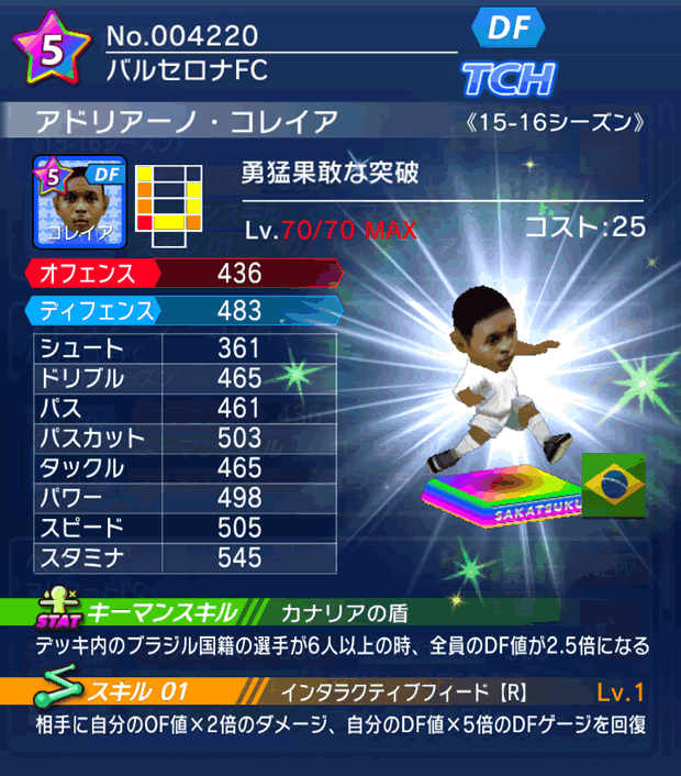 No.04220　アドリアーノ・コレイア【15-16】