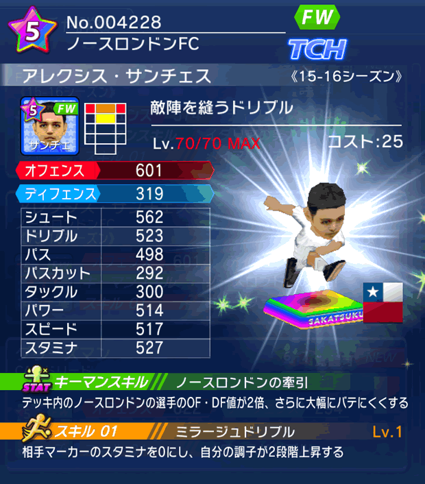 No.04228 アレクシス・サンチェス【15-16】