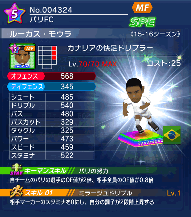 No.04324 ルーカス・モウラ【15-16】