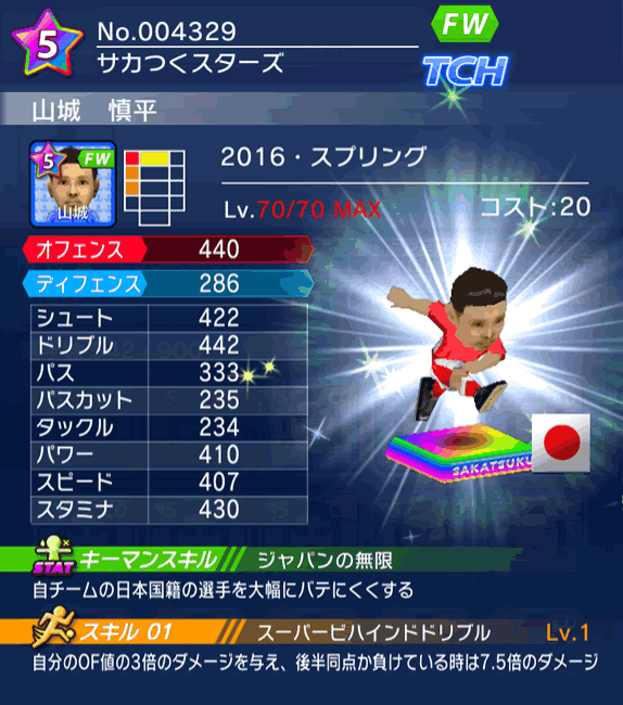 No.04329 山城慎平【16・スプリング】