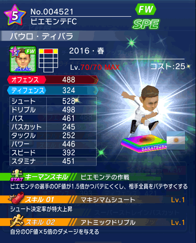 No.04521 パウロ・ディバラ【16・春】