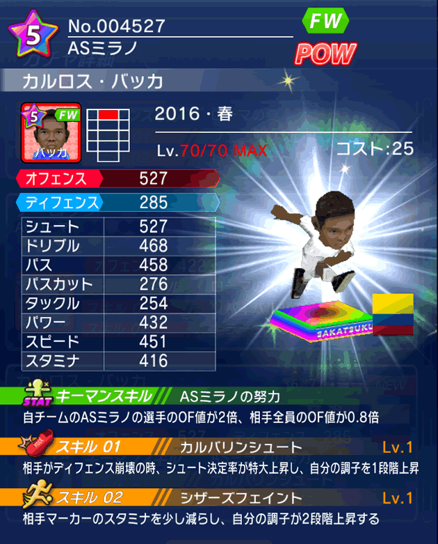 No.04527　カルロス・バッカ【16・春】