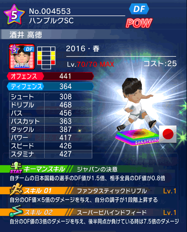 No.04553　酒井高徳【16・春】