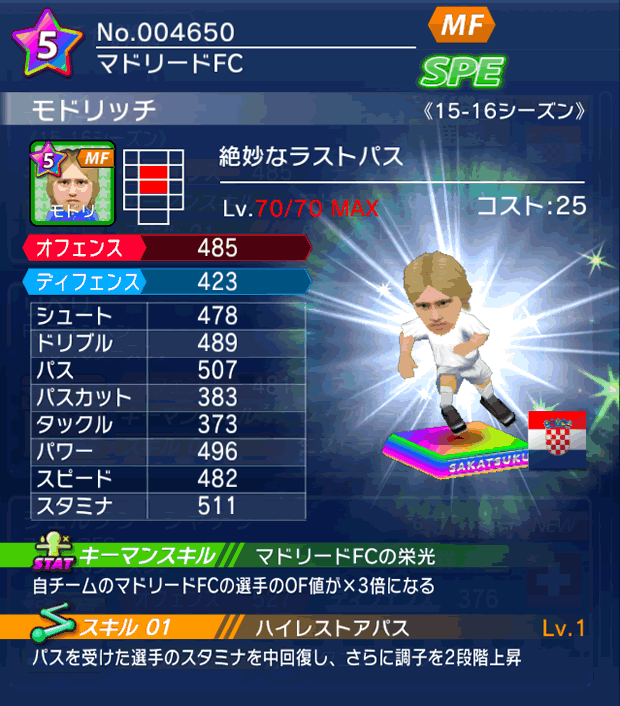 No.04650　モドリッチ【15-16】