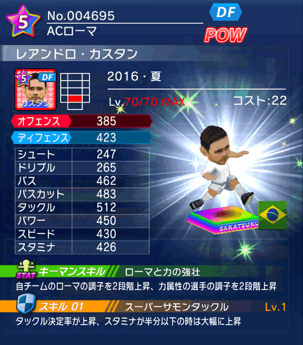 No.04695 レアンドロ・カスタン【16・夏】